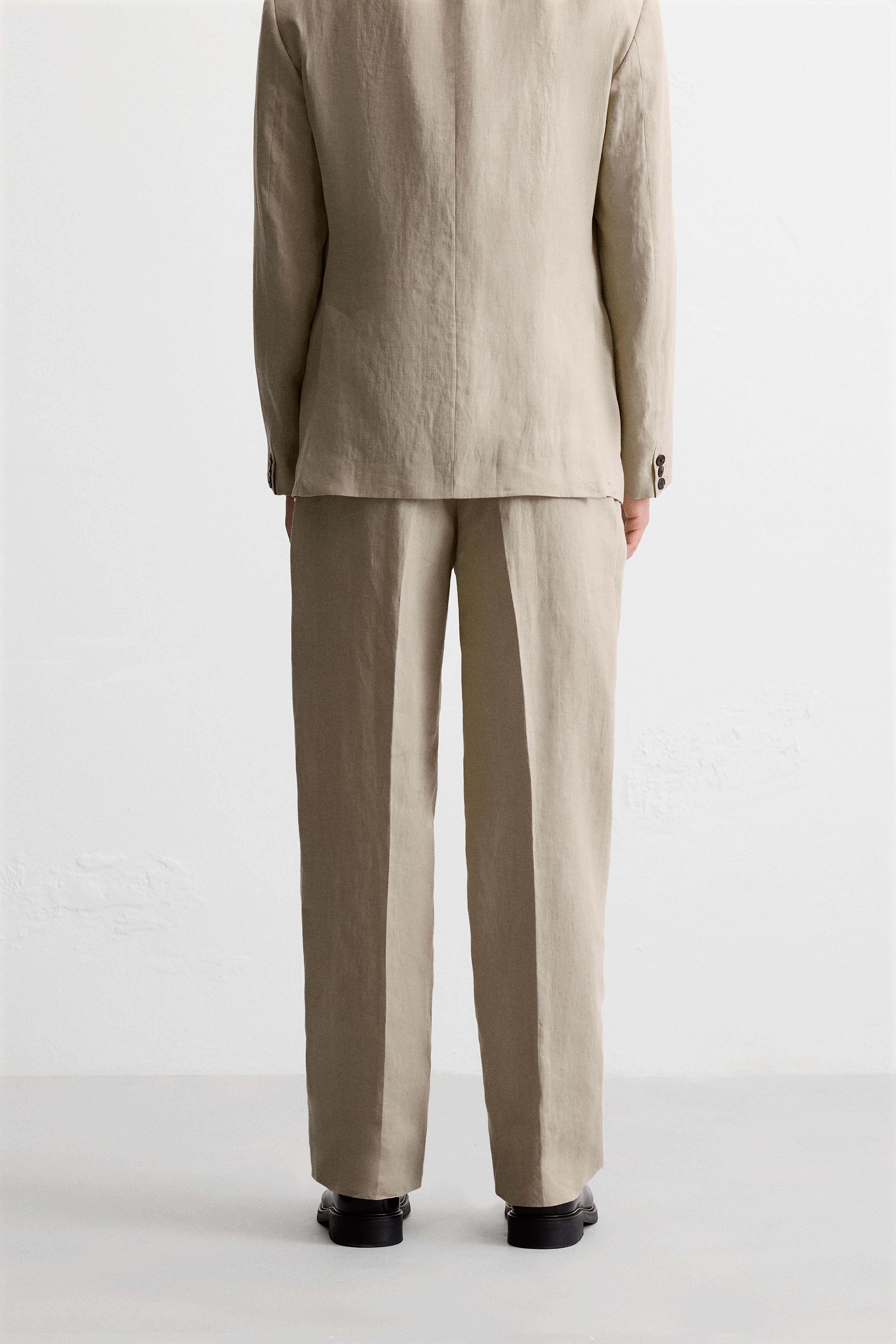 SUIT PANTS IN 100% LINEN Product Image