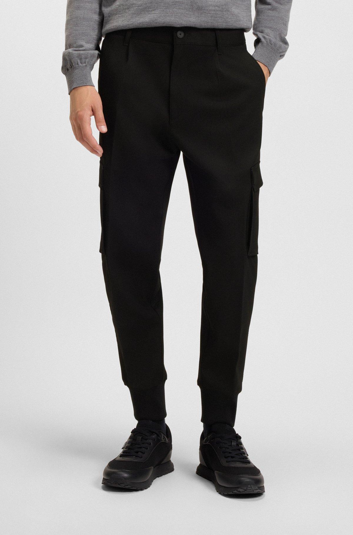 Slim-fit trousers in stretch gabardine Product Image