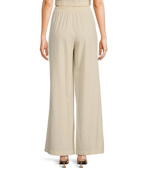 Blu Pepper Striped High Rise Pull-On Coordinating Pants Product Image