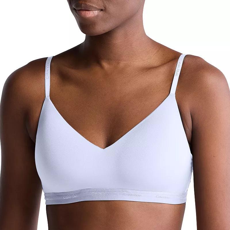 Calvin Klein Womens Form To Body Lightly Lined Bralette - Purple Product Image