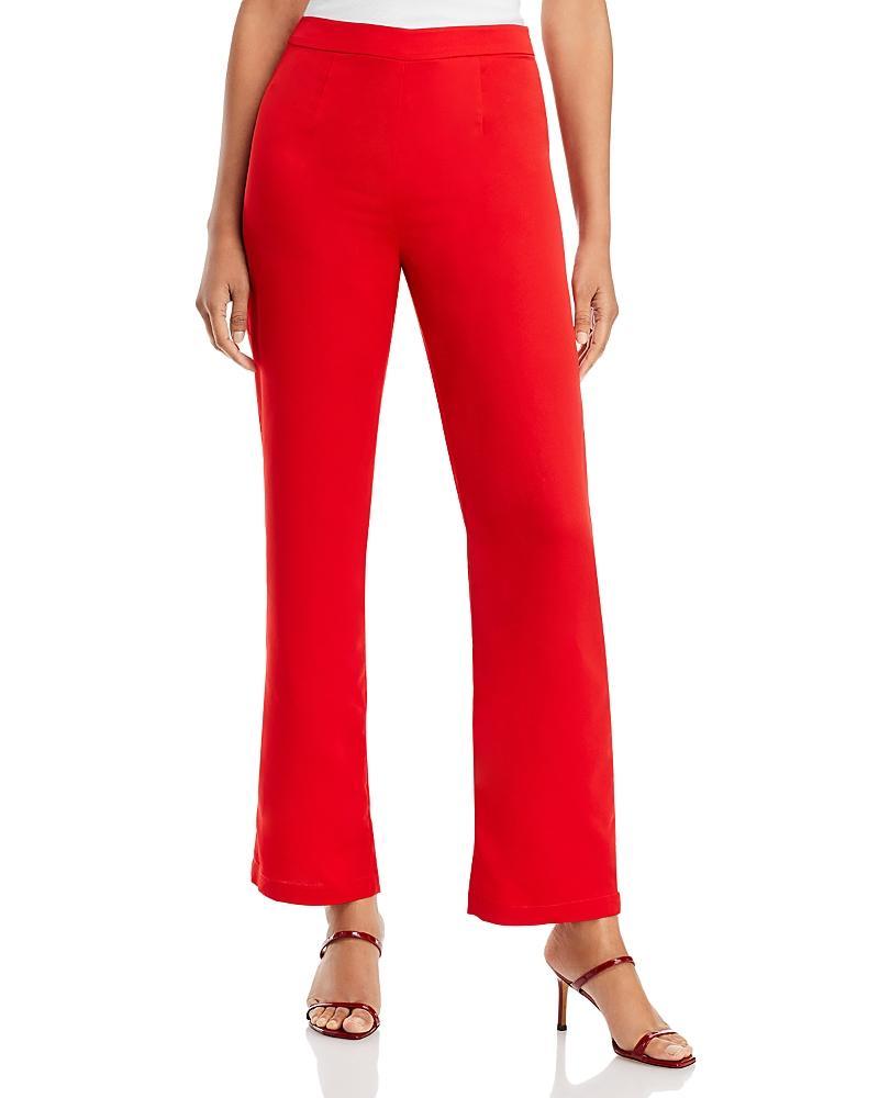 Womens Crepe Wide-Leg Pants Product Image