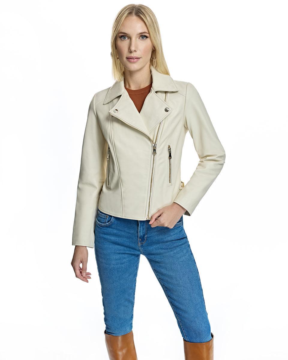 Leather Biker Jacket Product Image