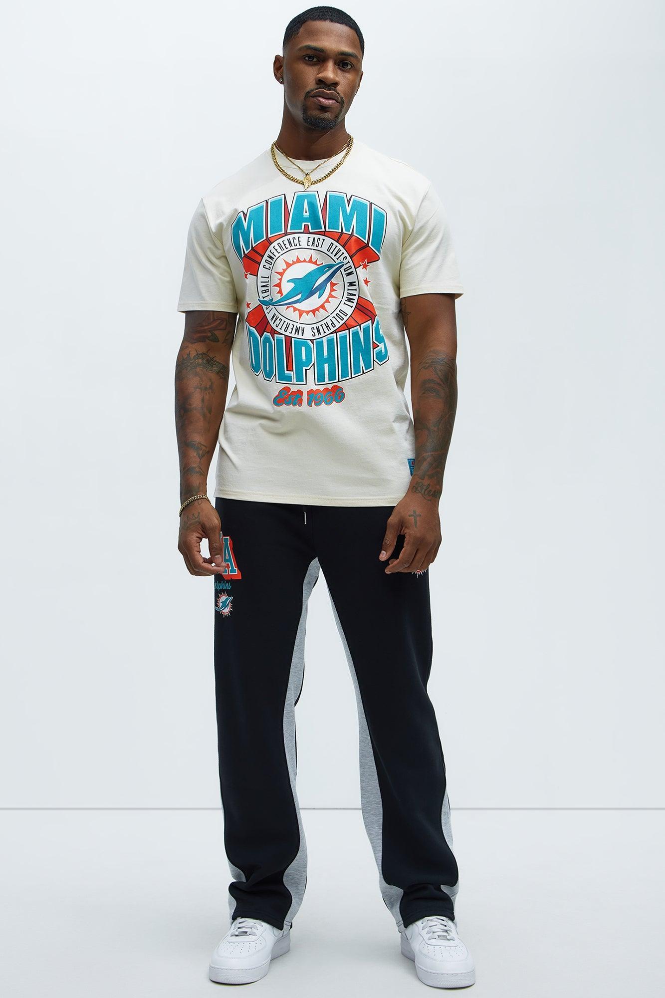 Dolphins Upfront Short Sleeve Tee - White Product Image