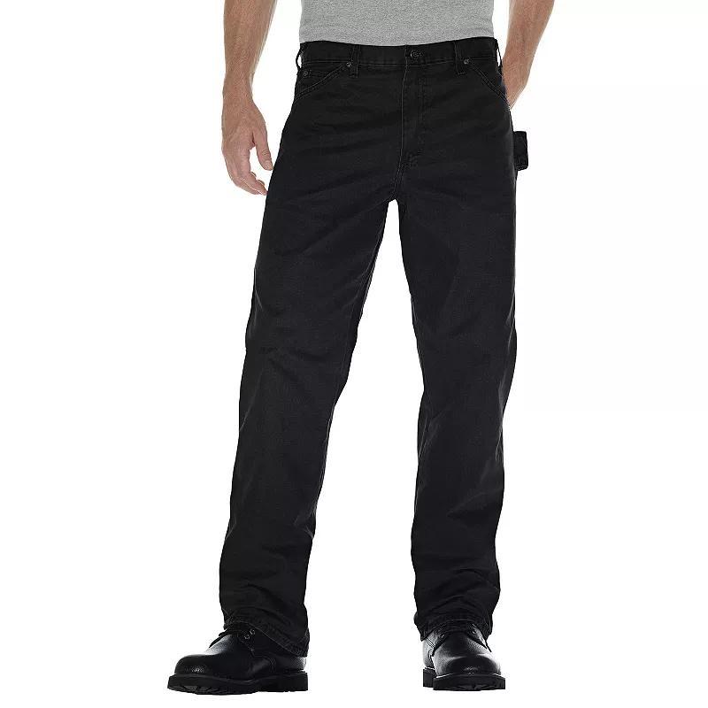 Men's Dickies Sanded Duck Carpenter Jeans, Size: 32 X 32, Rinsed Black Product Image