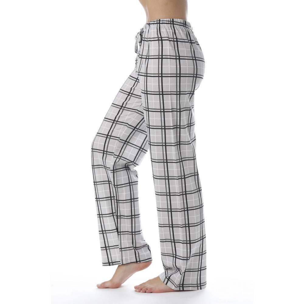 Just Love Womens Plaid Knit Jersey Pajama Pants - 100% Cotton PJs Product Image