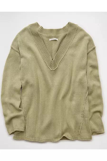 AE Big Hug V-Neck Sweater Womens Product Image