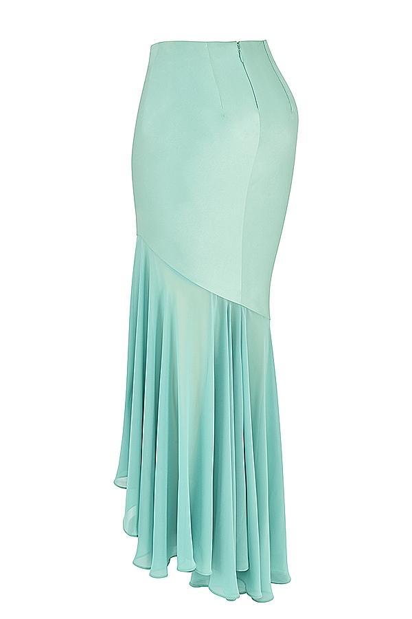 Lila Jade Ruffle Maxi Skirt Product Image