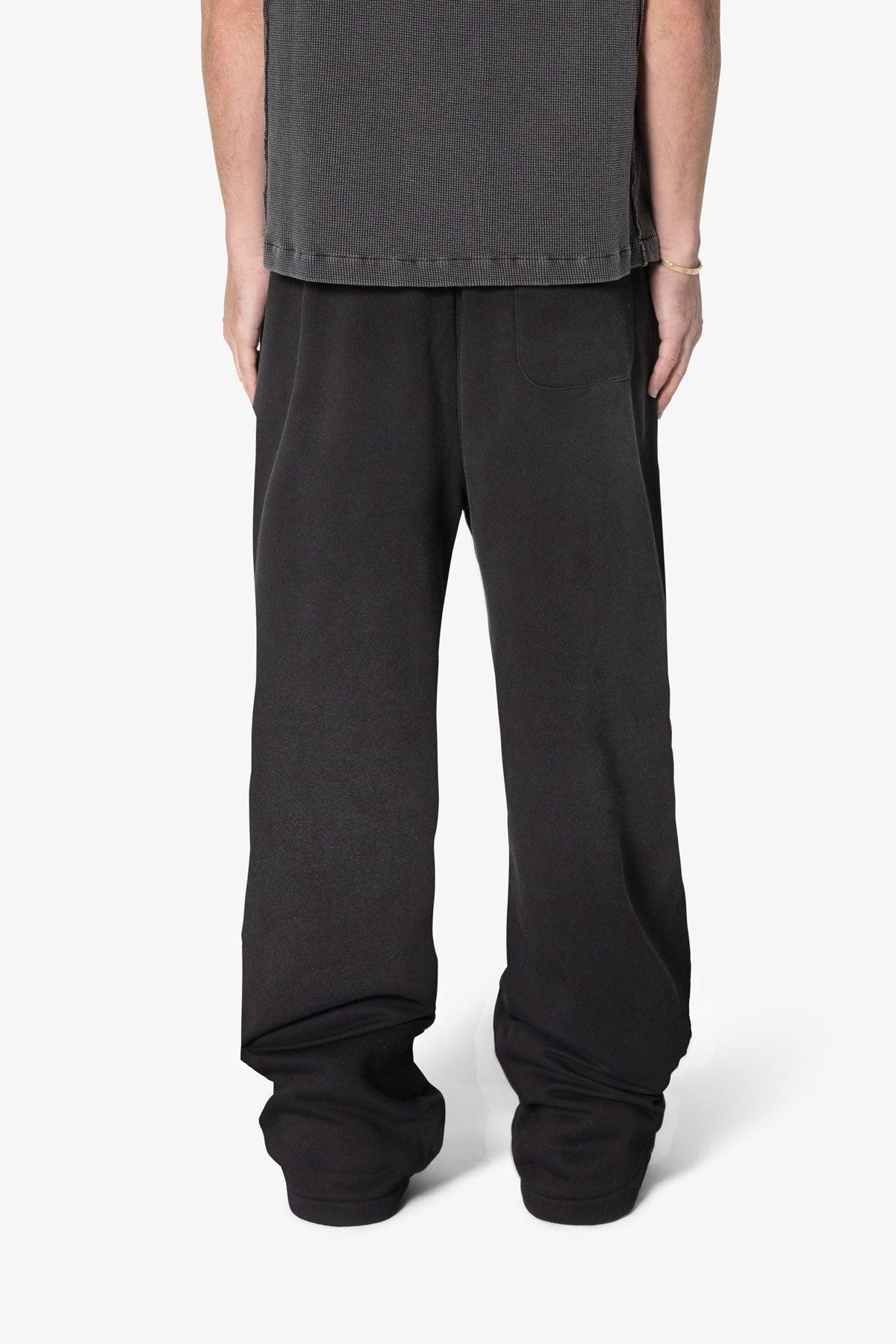 West Double Knee Sweatpants - Washed Black Product Image