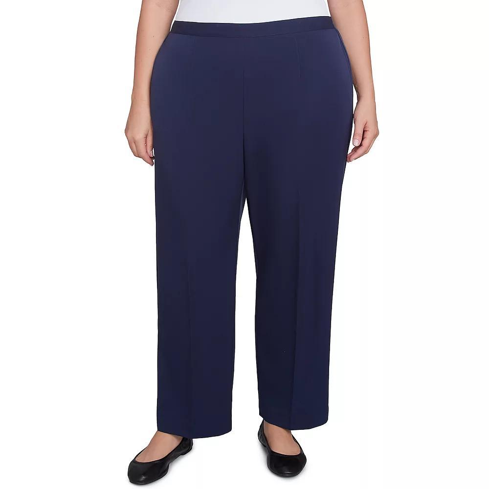 Plus Size Alfred Dunner Modern Stretch Twill Short Length Pants, Women's, Size: 22 W, Blue Product Image