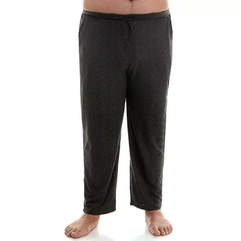 Big & Tall Sonoma Goods For Life® Supersoft Waffle Pajama Pants, Men's, Size: 3XL Tall, Dark Grey Product Image