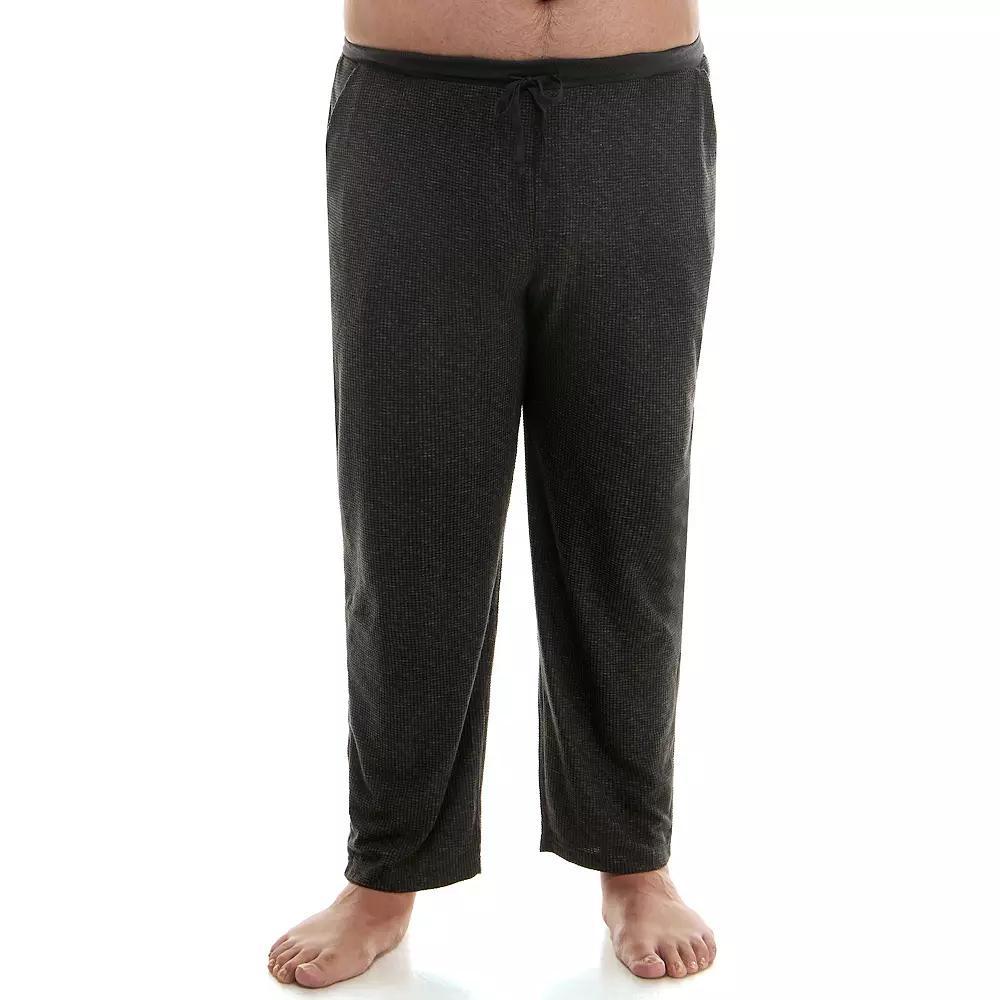 Big & Tall Sonoma Goods For Life® Supersoft Waffle Pajama Pants, Men's, Size: 3XL Tall, Dark Grey Product Image