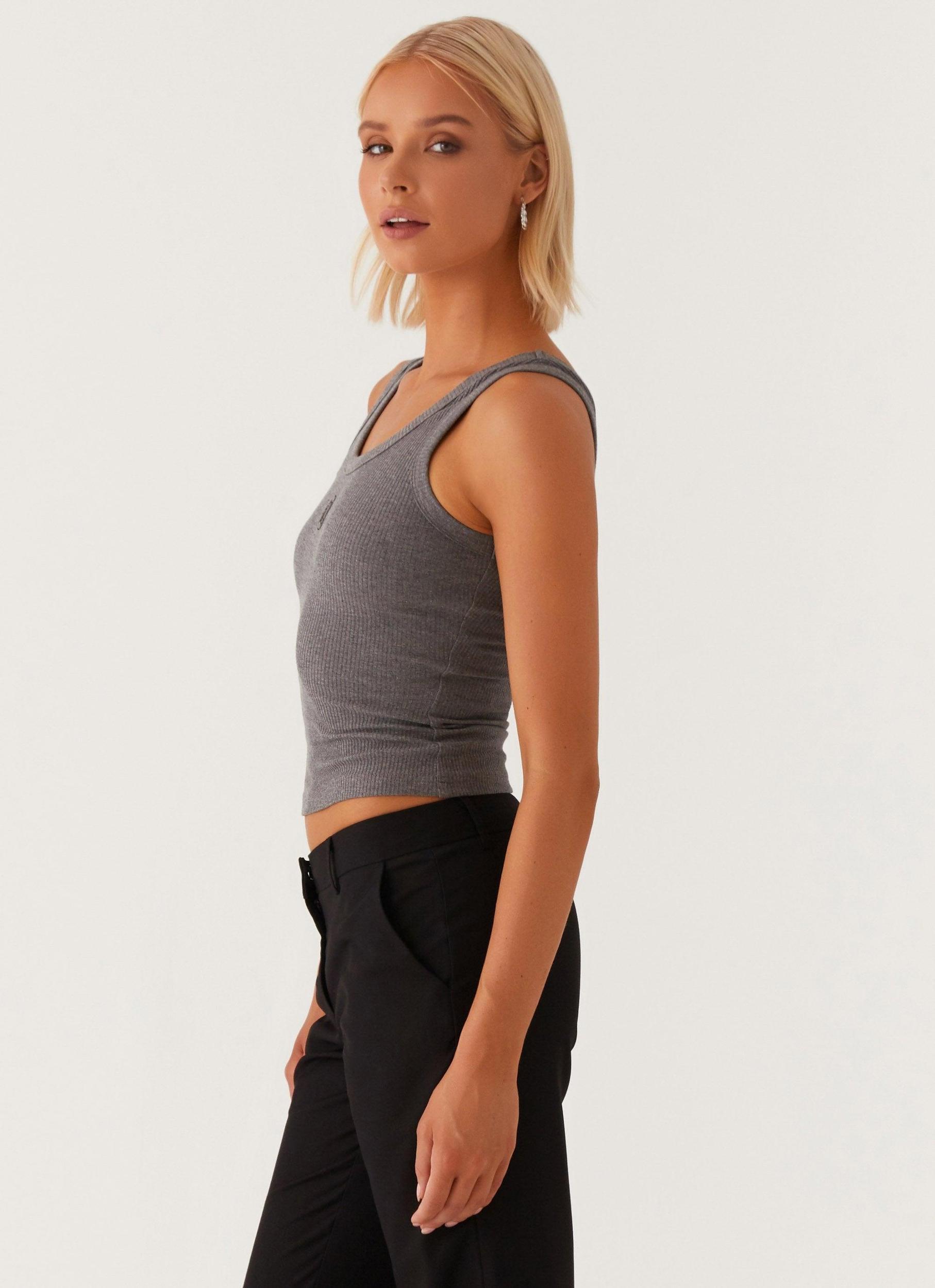 Signature Tank Top - Dark Grey Marle Product Image