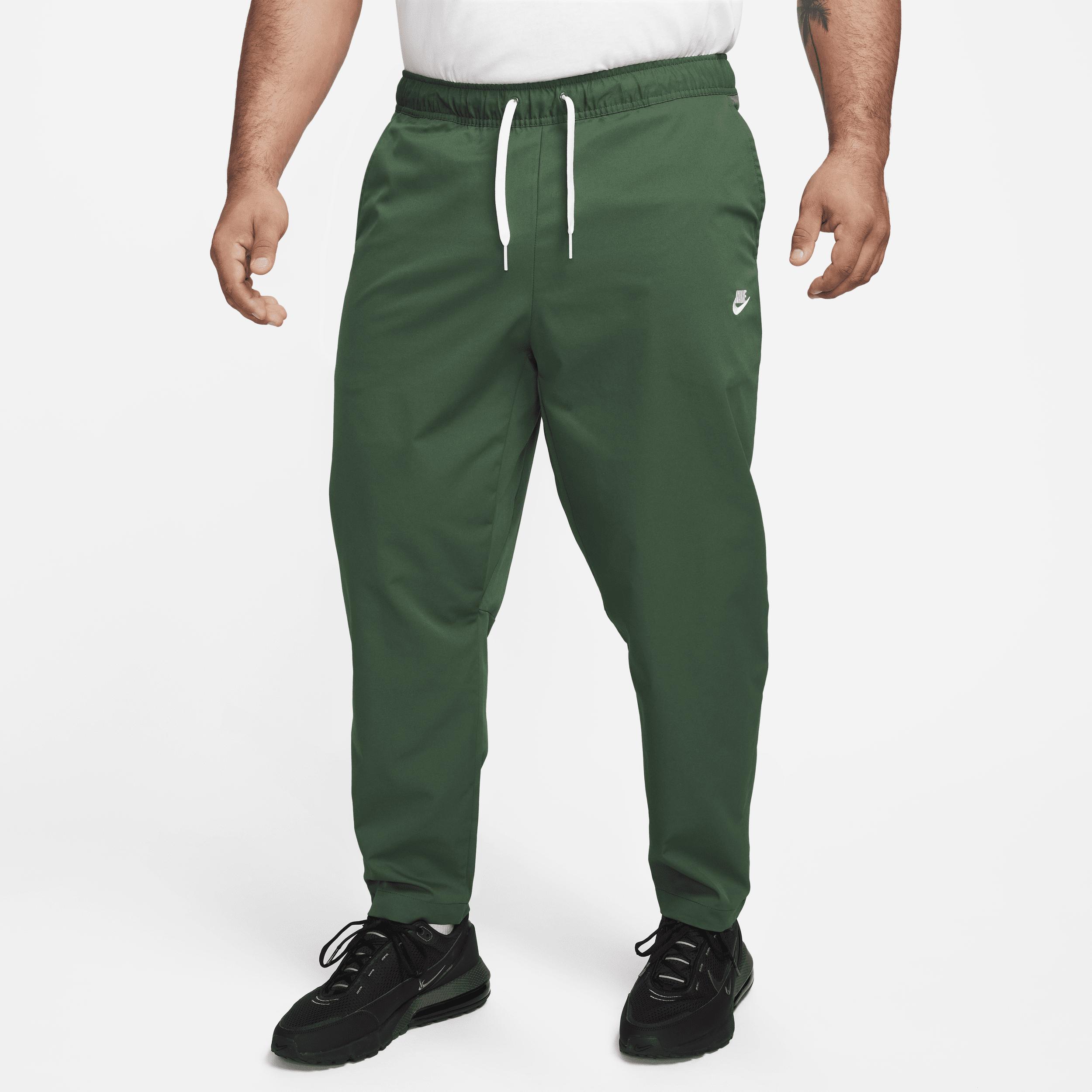 Nike Mens Woven Taper Leg Pants - Fir/White Product Image