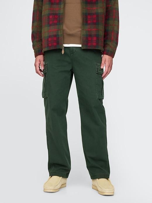 Herringbone Utility Cargo Pants Product Image