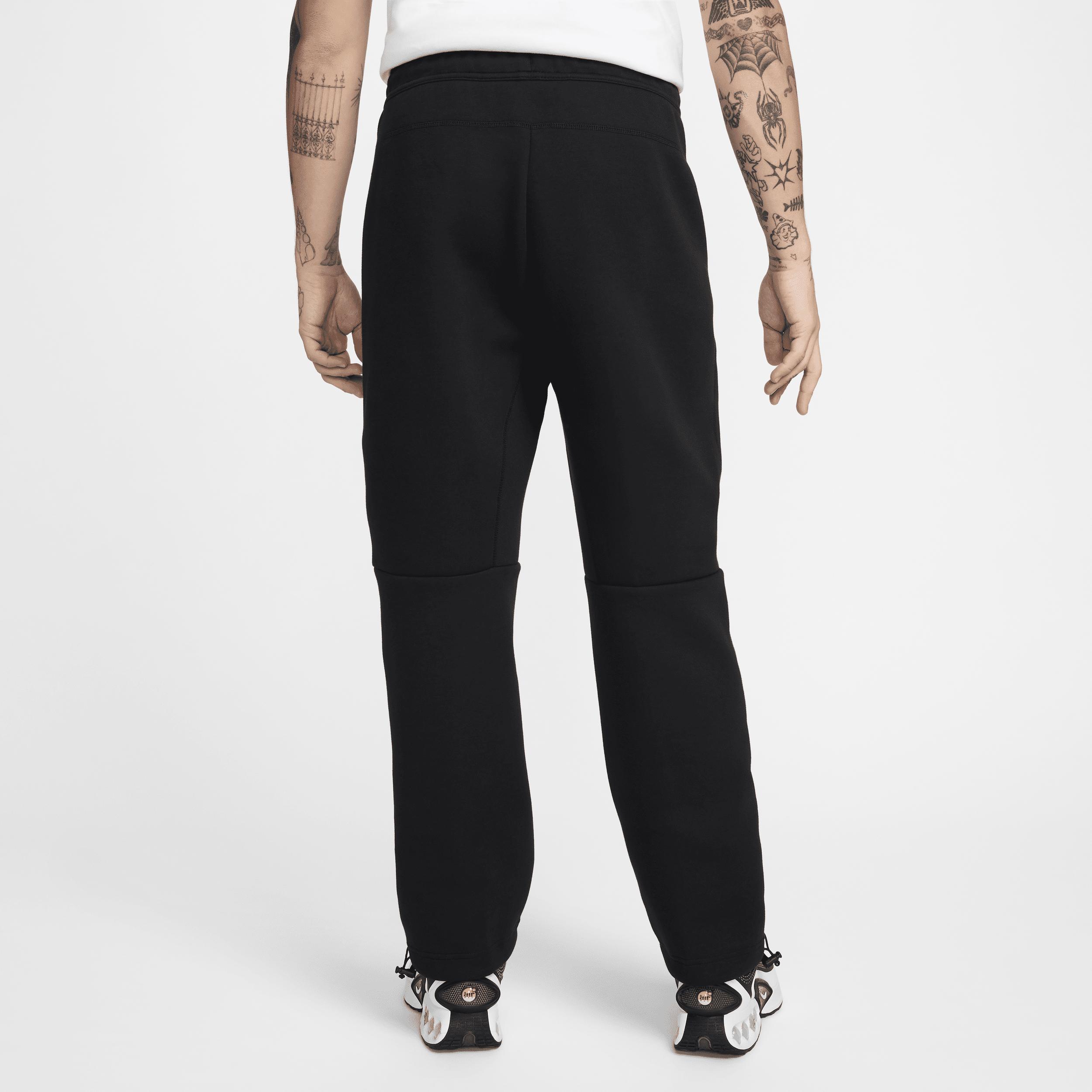 Nike Mens Nike Tech Fleece Open Hem Pants - Mens Black/Black Product Image