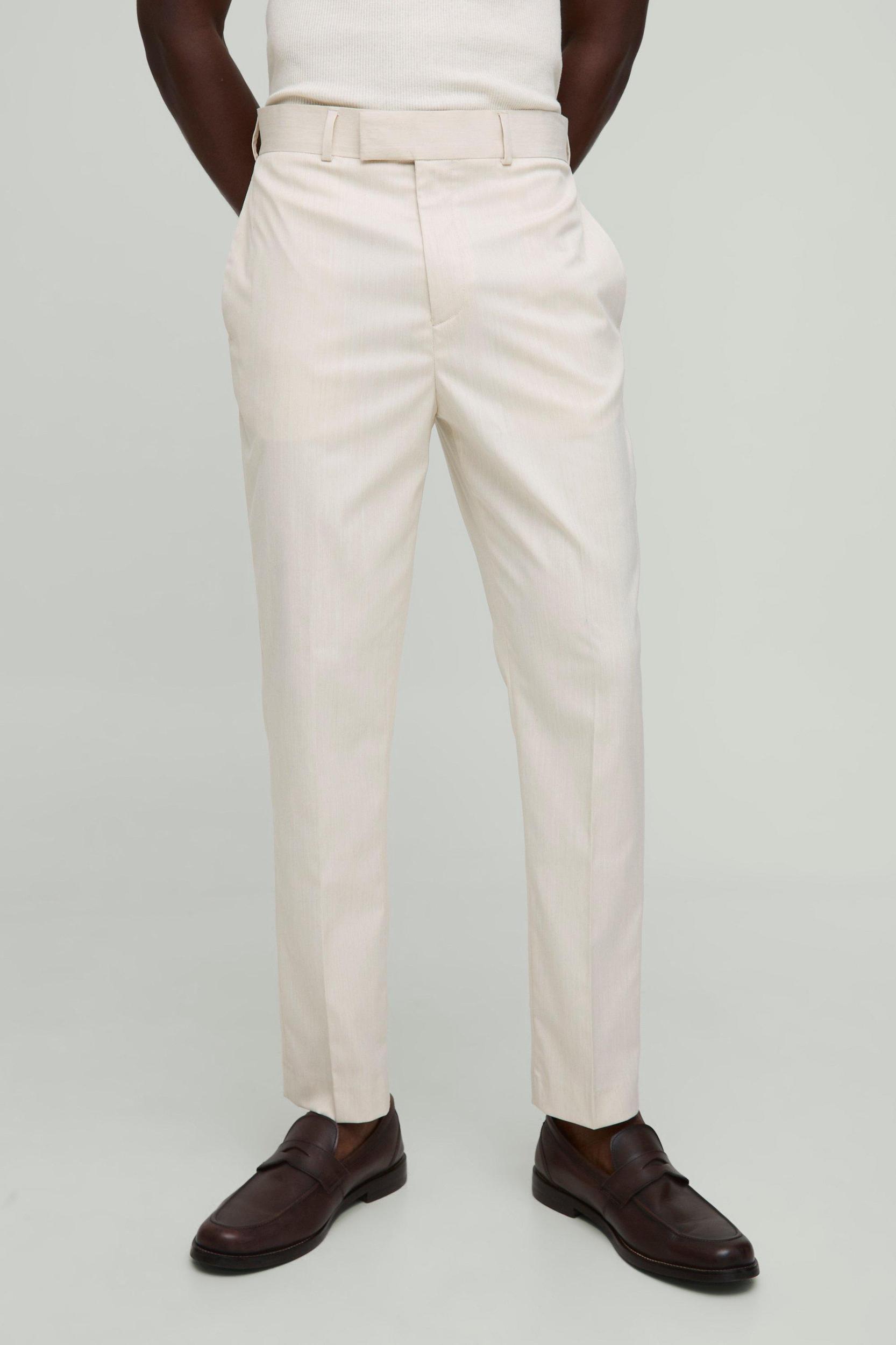 Tapered Fit Crease Front Tailored Trouser | boohooMAN USA Product Image
