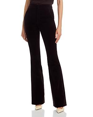 Sophie II Mid-Rise Straight Velvet Pants Product Image