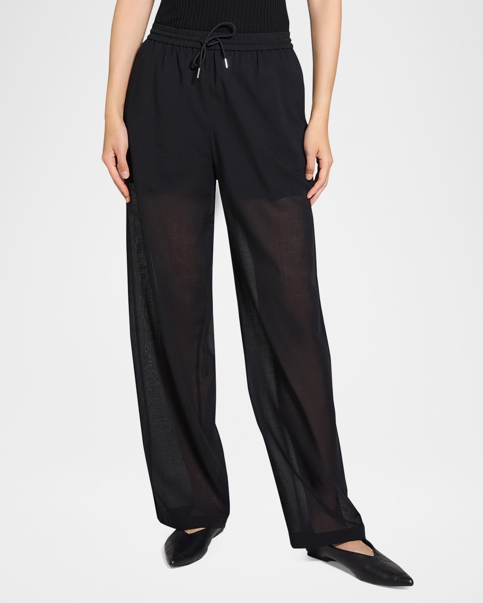 Drawstring Pull-On Pants Product Image