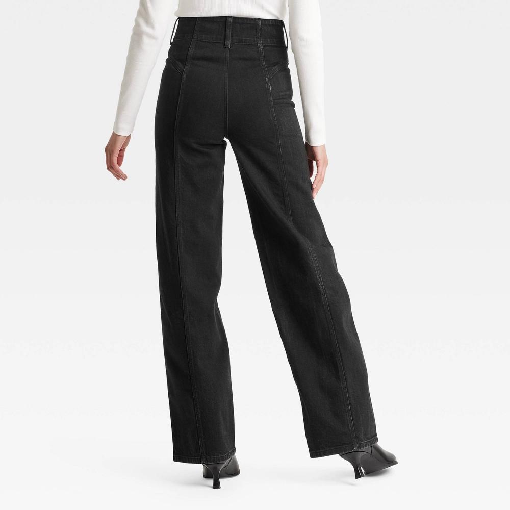 Women's High-Rise Tailored Wide Leg Jeans - Universal Thread™ Product Image