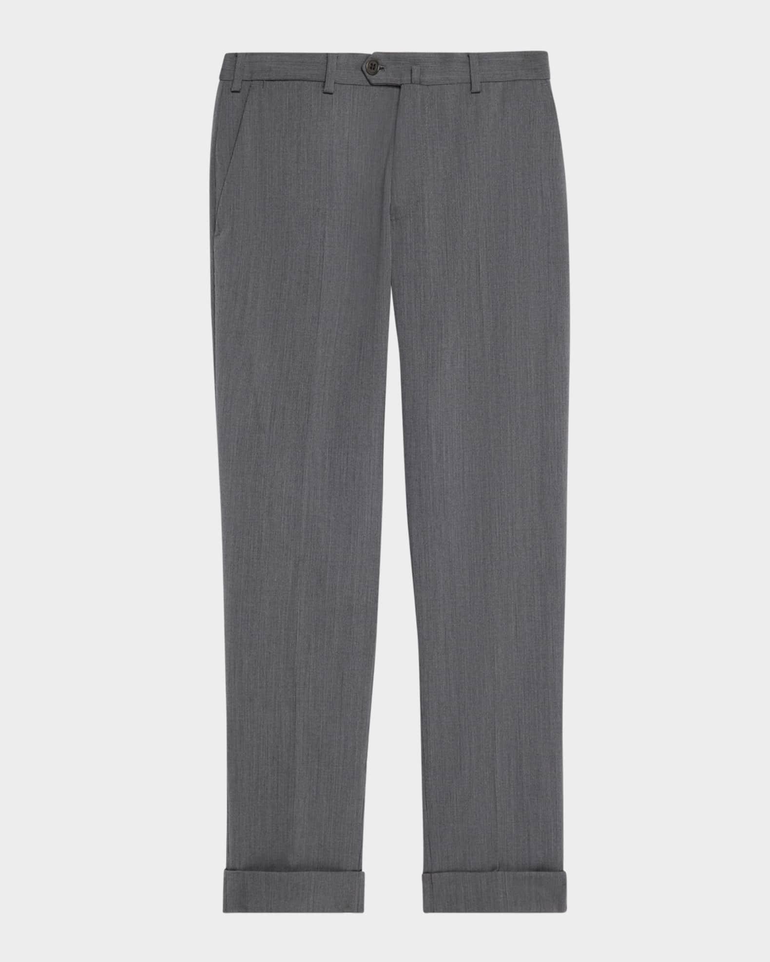 Men's Wool Tonal Stripe Trousers Product Image