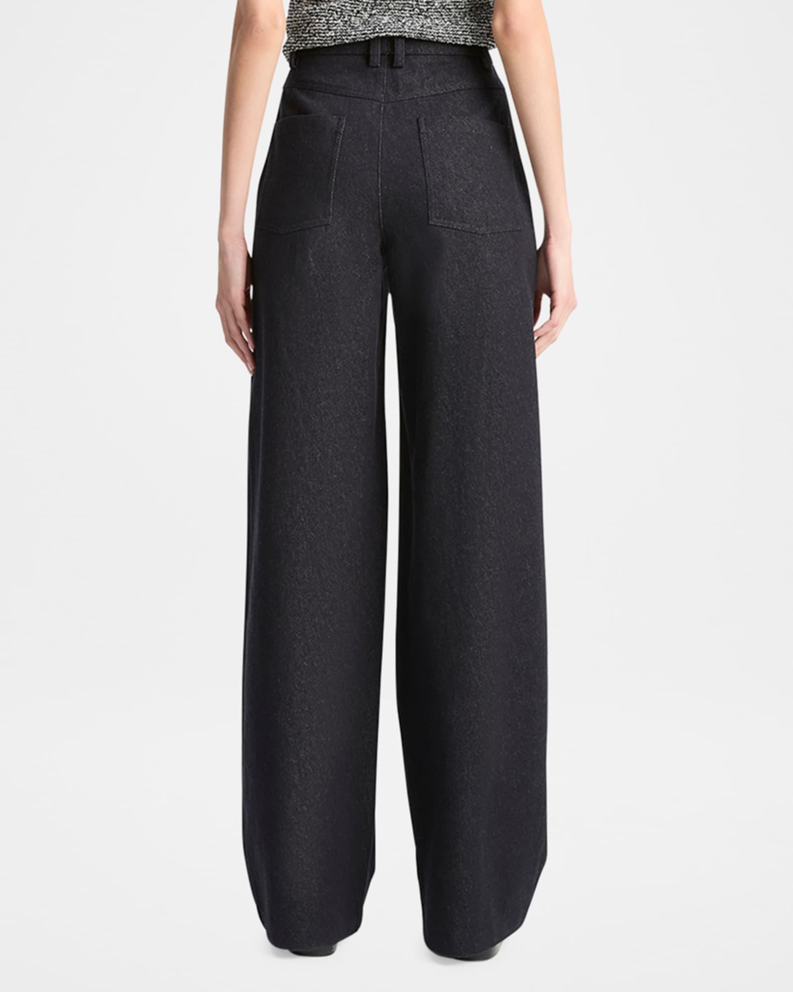 High-Rise Cotton Twill Pants Product Image