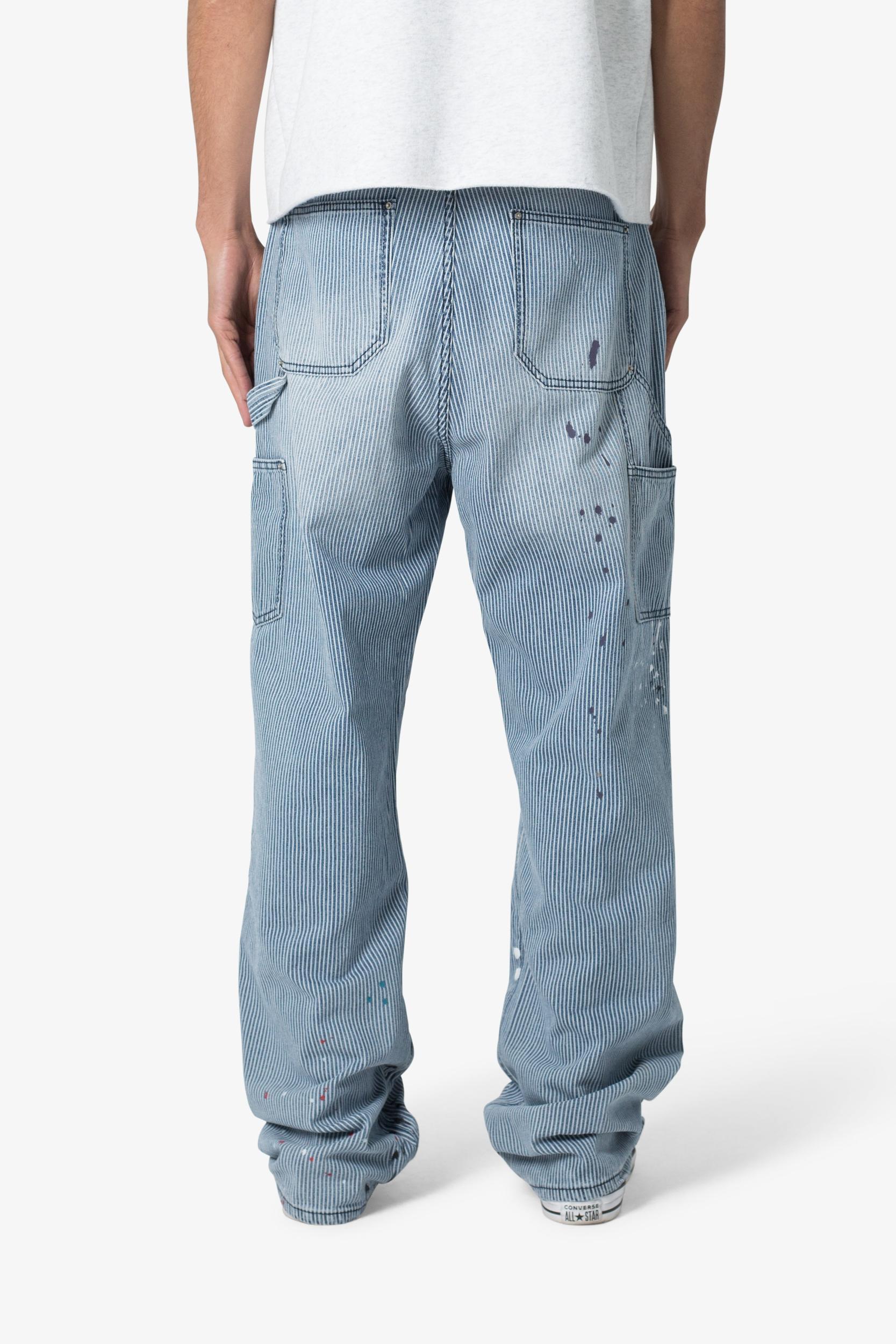 Ultra Baggy Jacquard Carpenter Pants - Grey Product Image