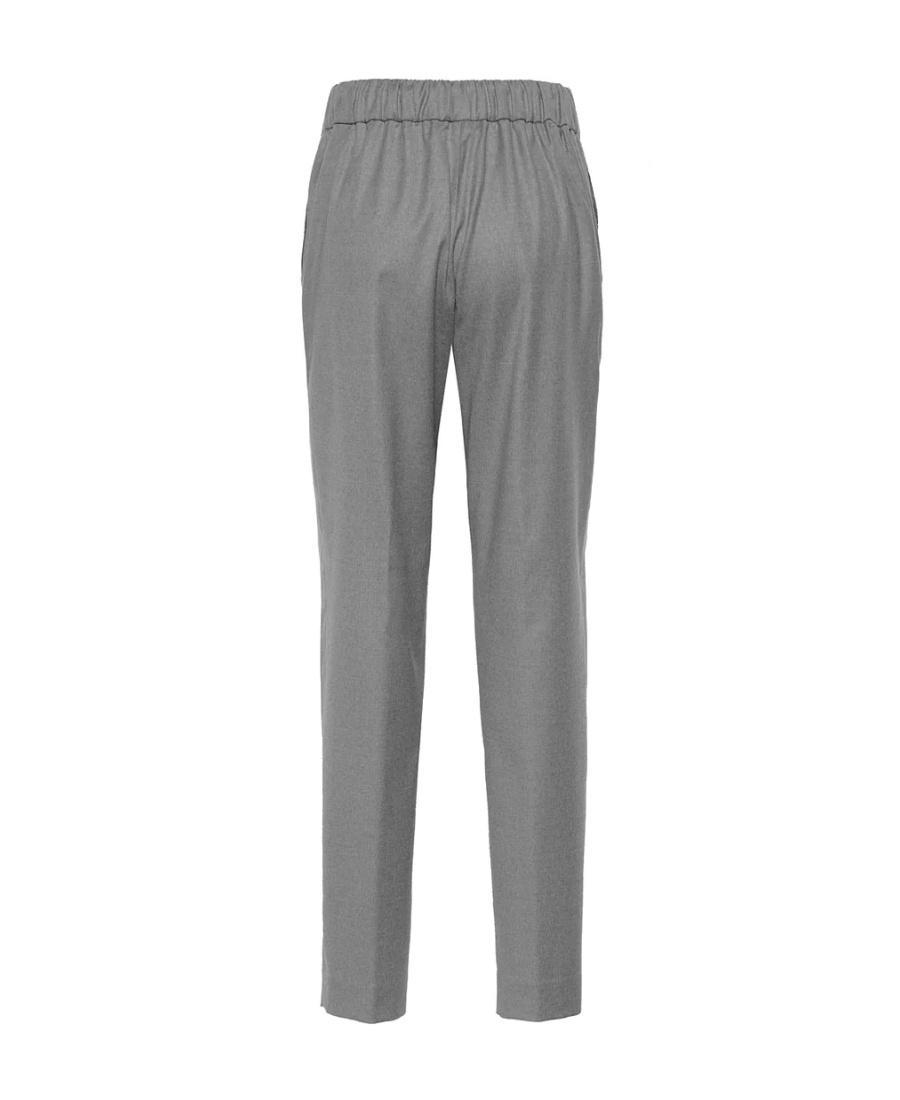 FABIANA FILIPPI Loose-rimmed Sweatpants In Gray Product Image