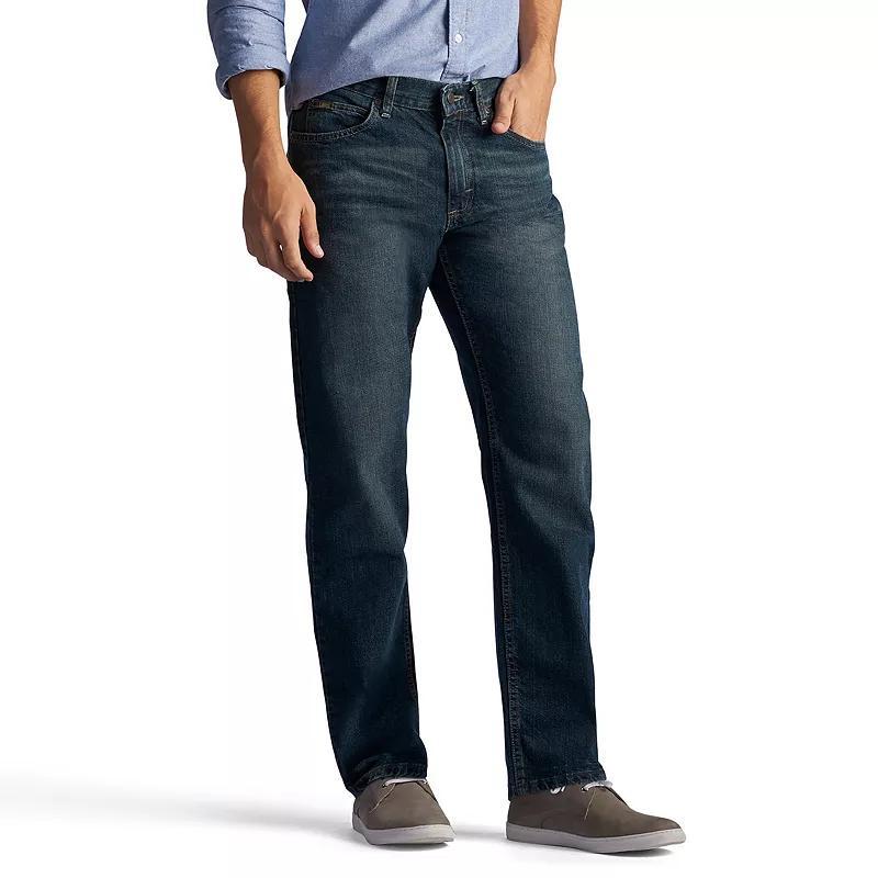 Mens Lee Regular Fit Straight Leg Jeans Quartz Grey Product Image