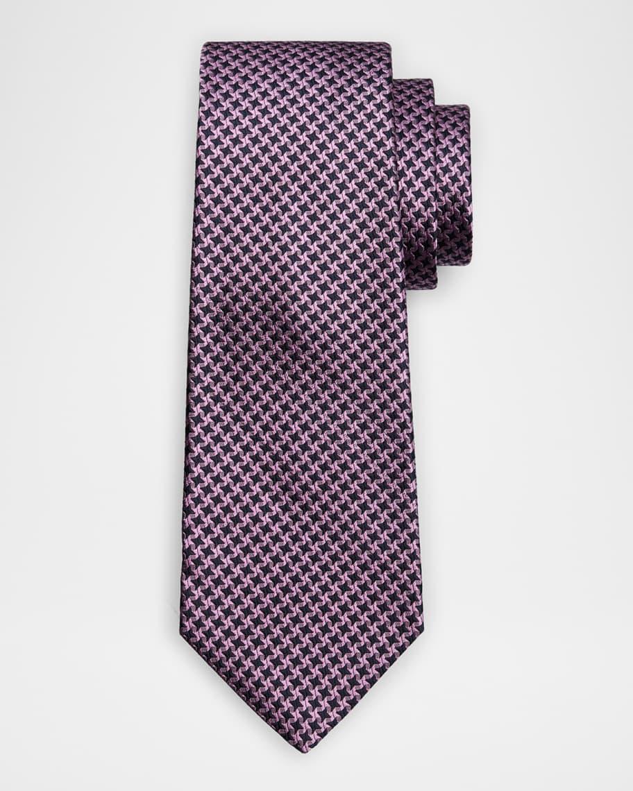 Men's Mini Houndstooth Silk Tie Product Image