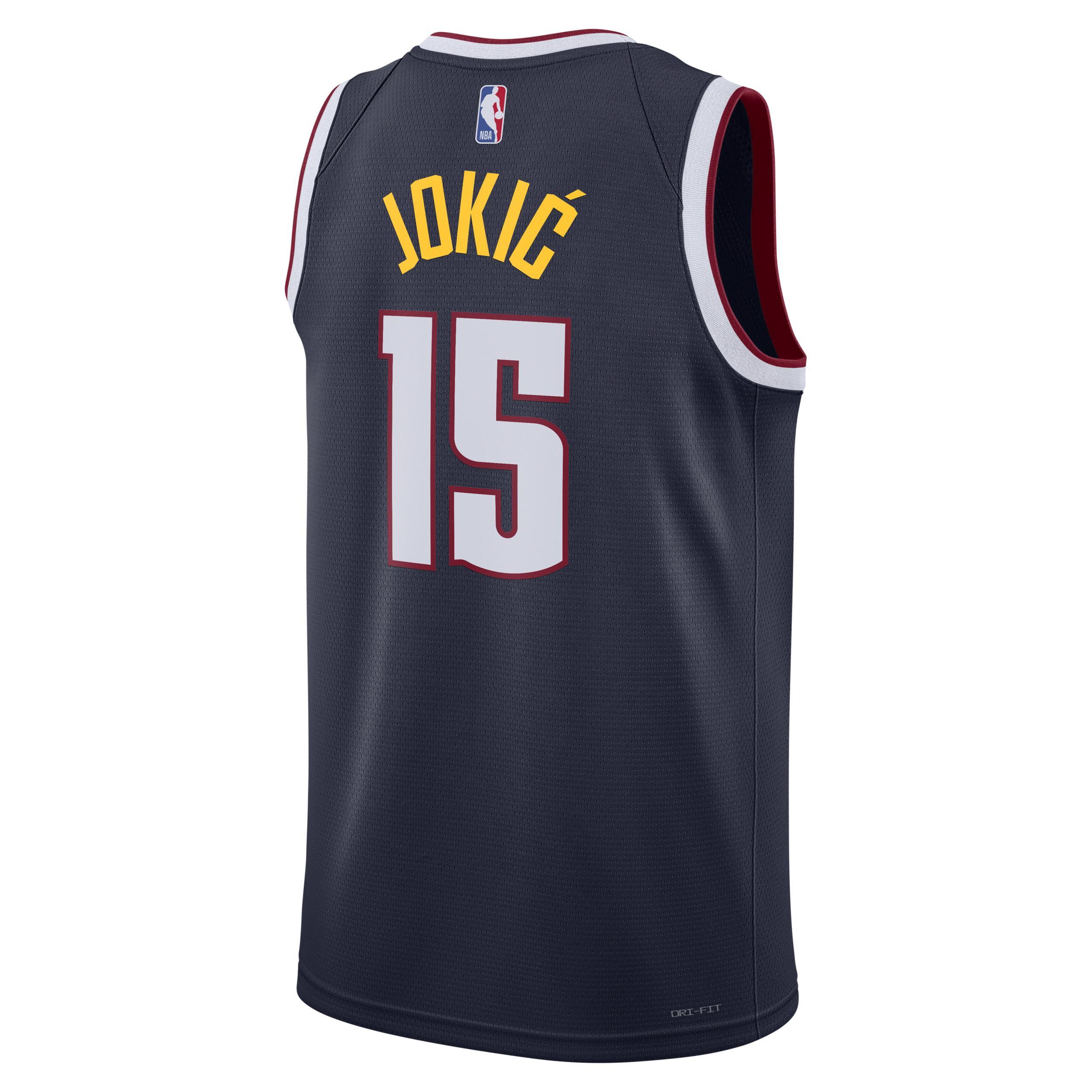 Denver Nuggets Icon Edition 2022/23 Nike Mens Dri-FIT NBA Swingman Jersey Product Image