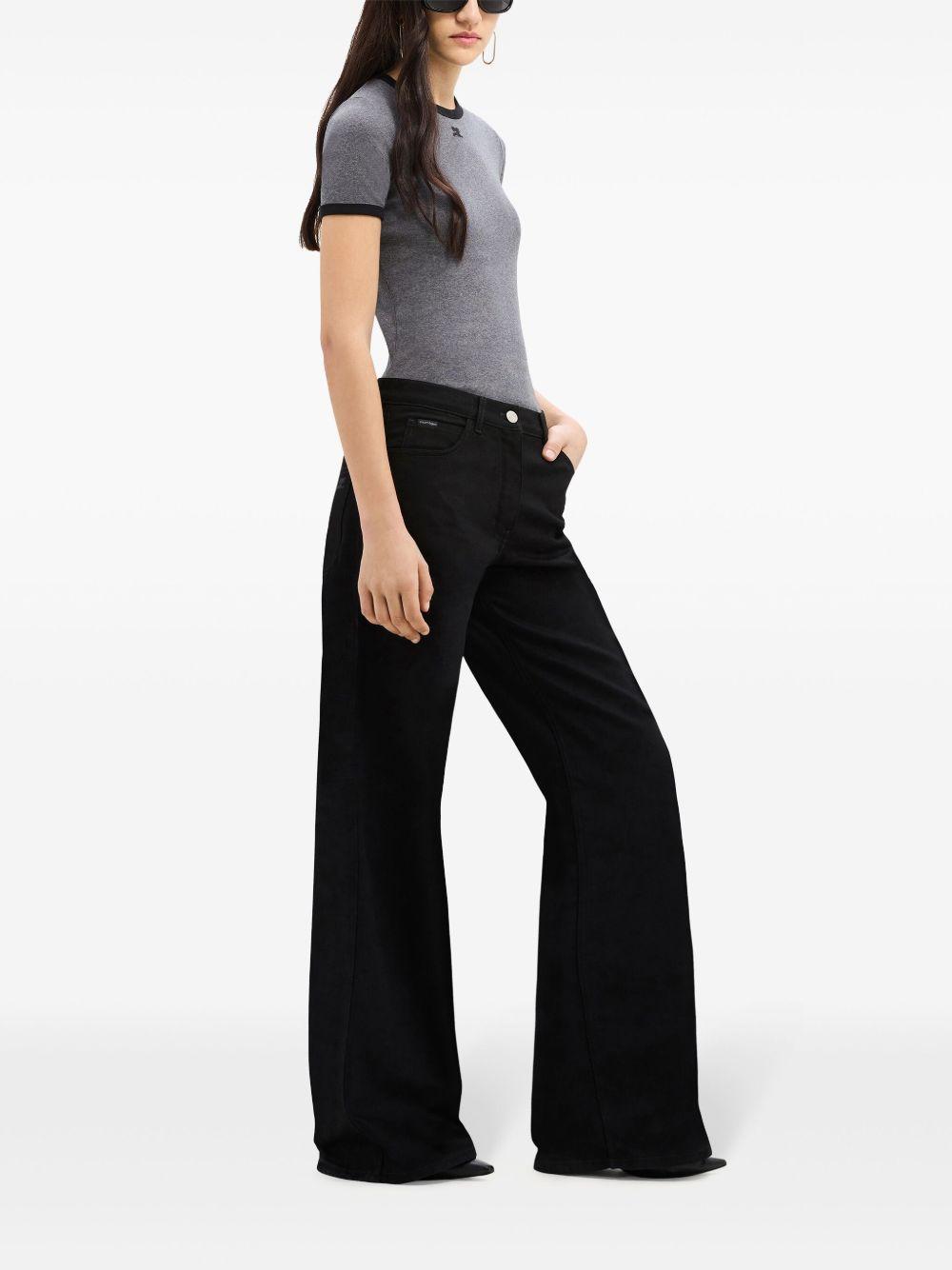 contrast-trim cotton T-shirt Product Image