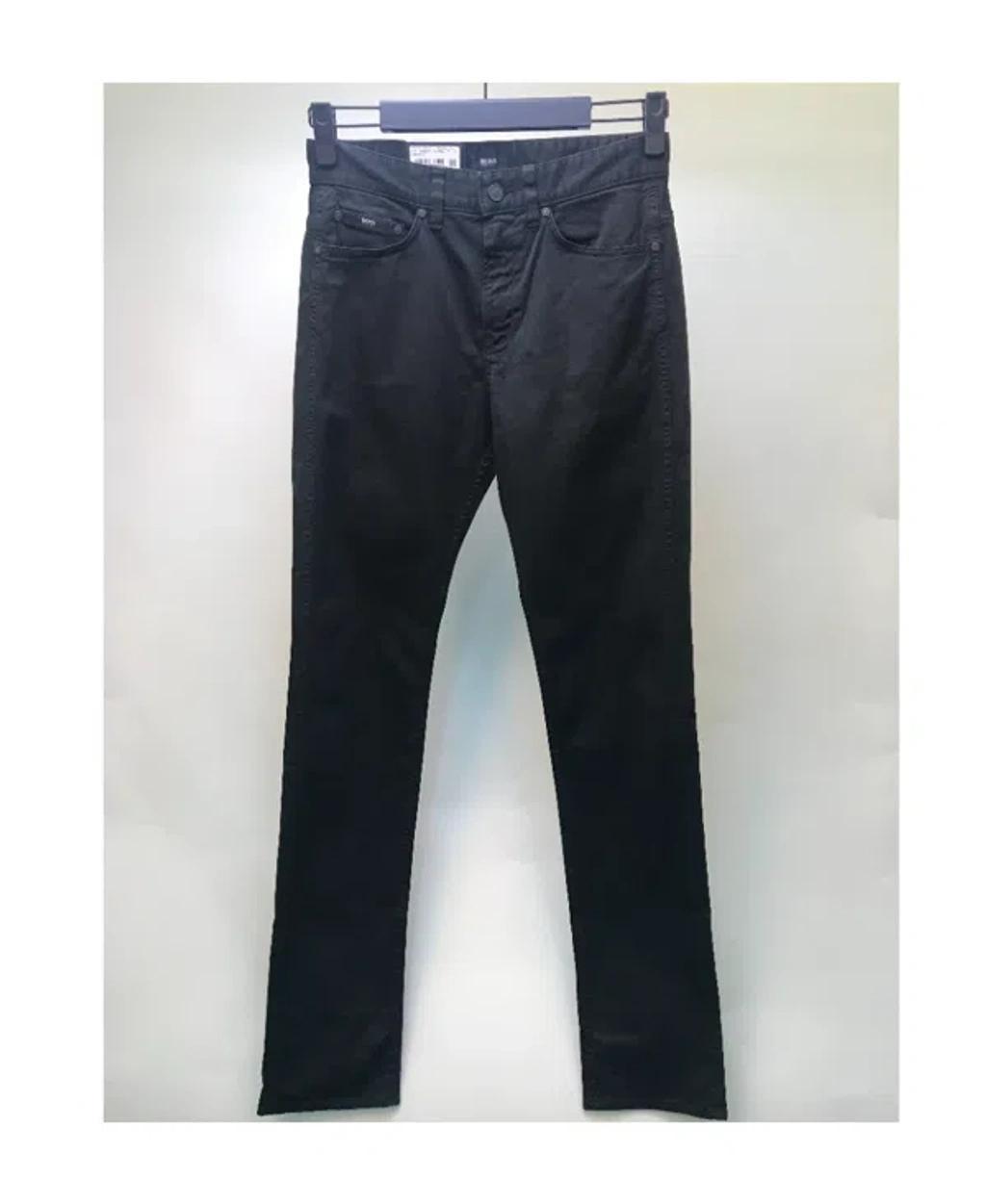 HUGO BOSS Logo Details Jeans In Black Product Image