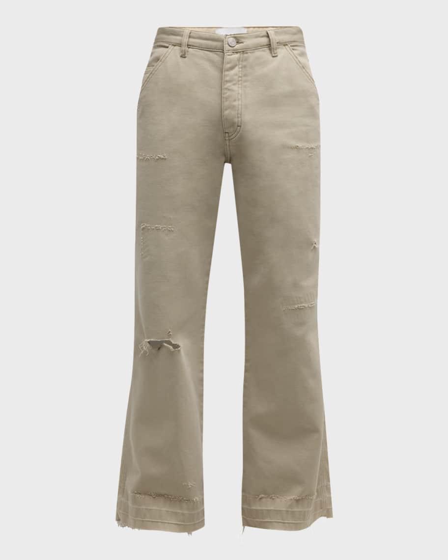 Mens Canvas Released-Hem Skater Jeans Product Image