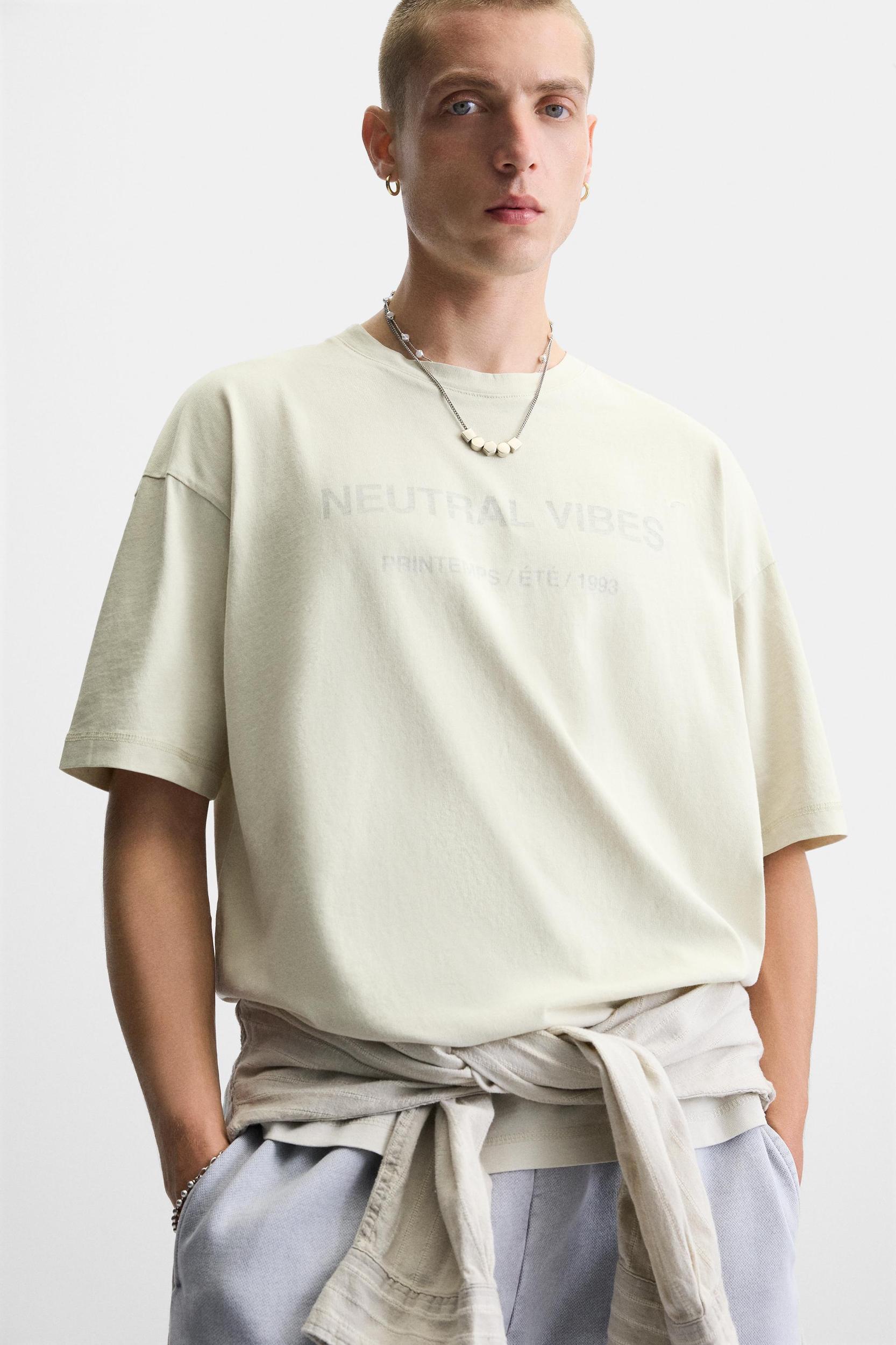 WASHED TEXT T-SHIRT Product Image