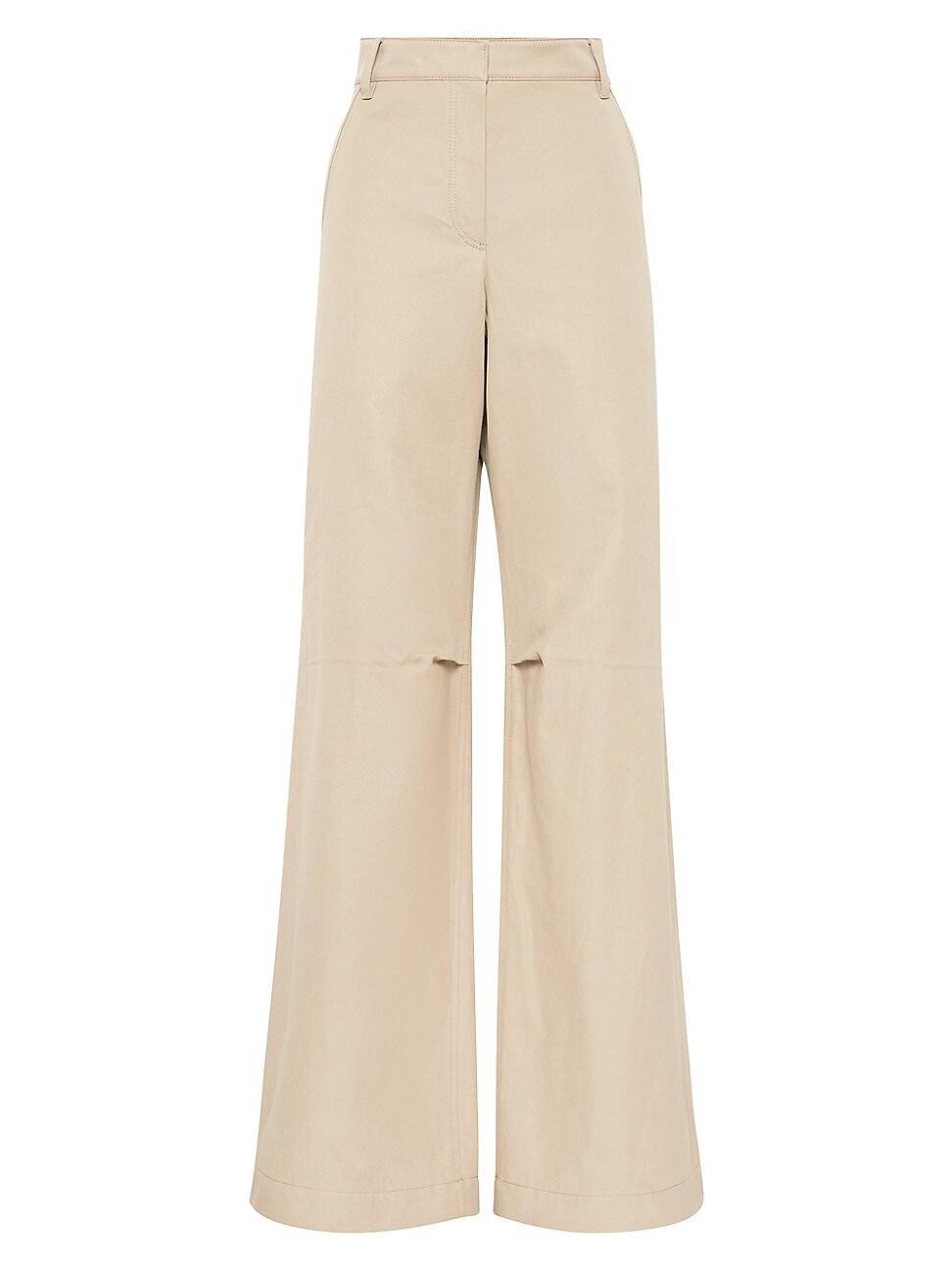 Womens Cotton and Linen Cover Ergonomic Loose Trousers Product Image