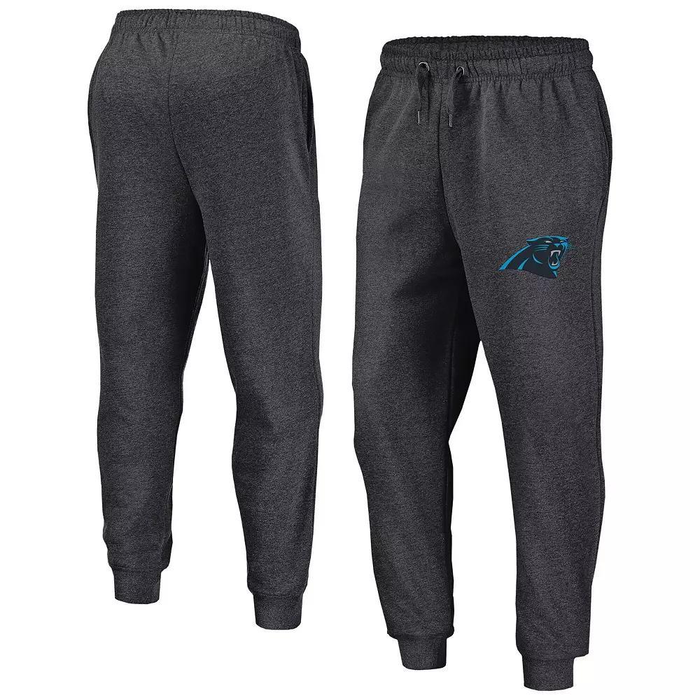 Men's Fanatics Heather Charcoal Carolina Panthers Boost Fleece Joggers,  Product Image