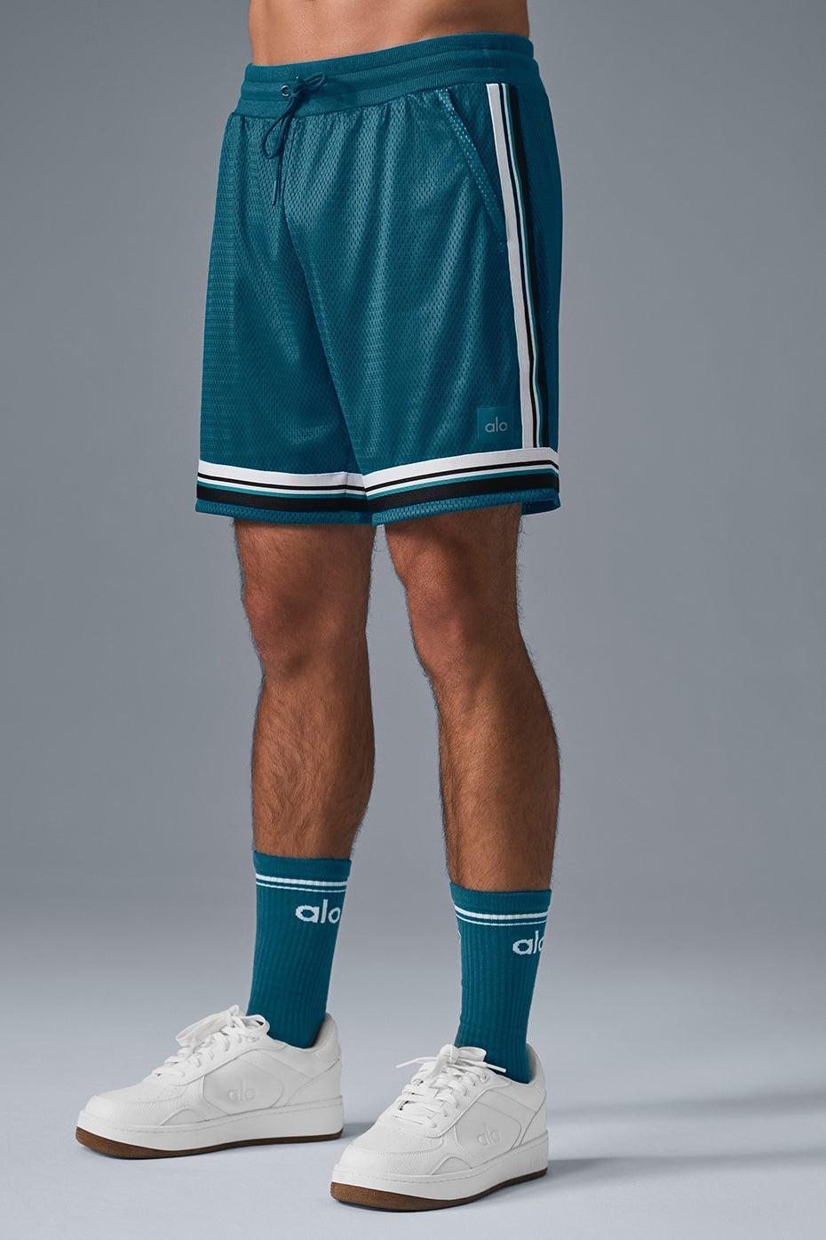 7" Key Mesh Basketball Short - Oceanic Teal Male Product Image