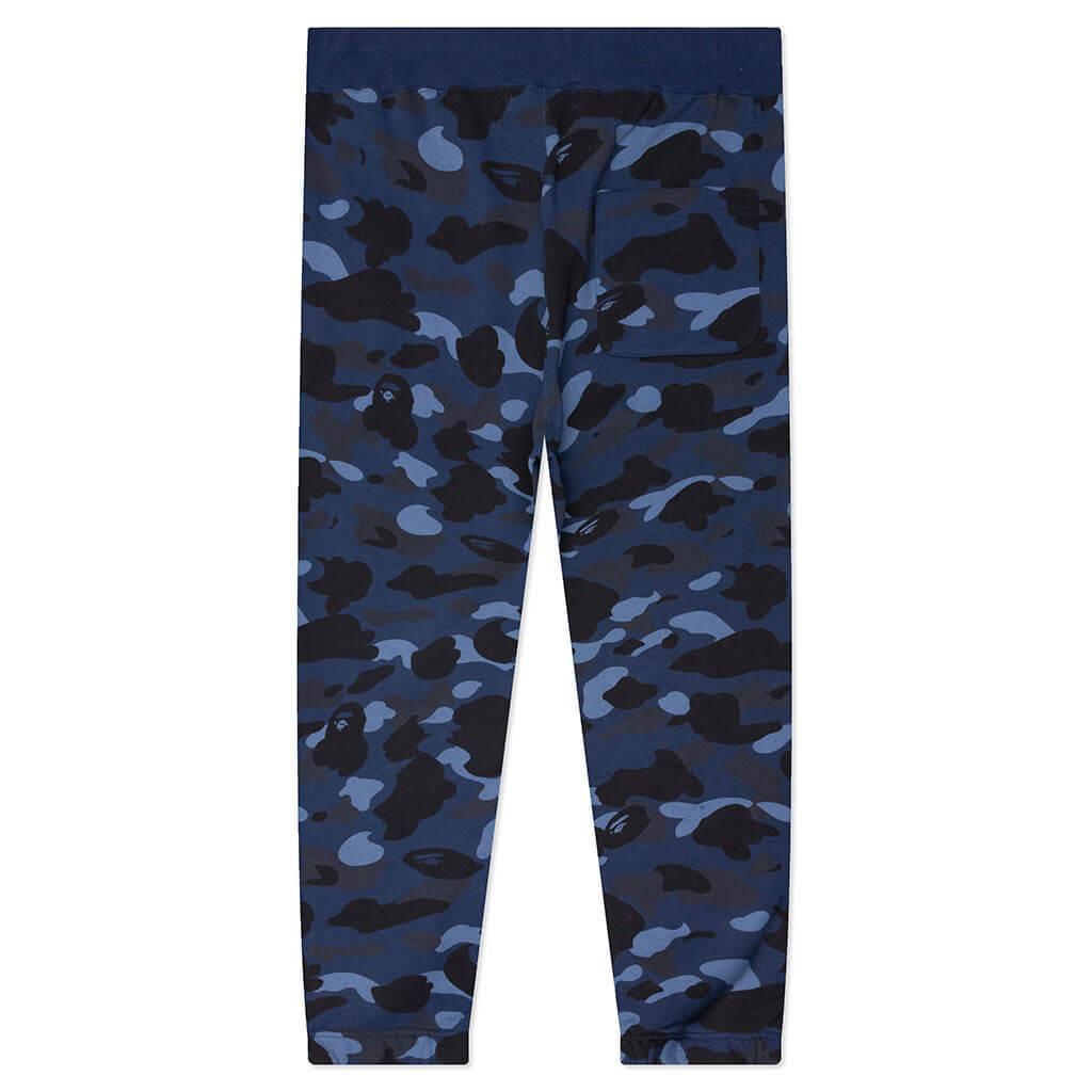 Color Camo Wide Fit Sweat Pants - Navy Male Product Image