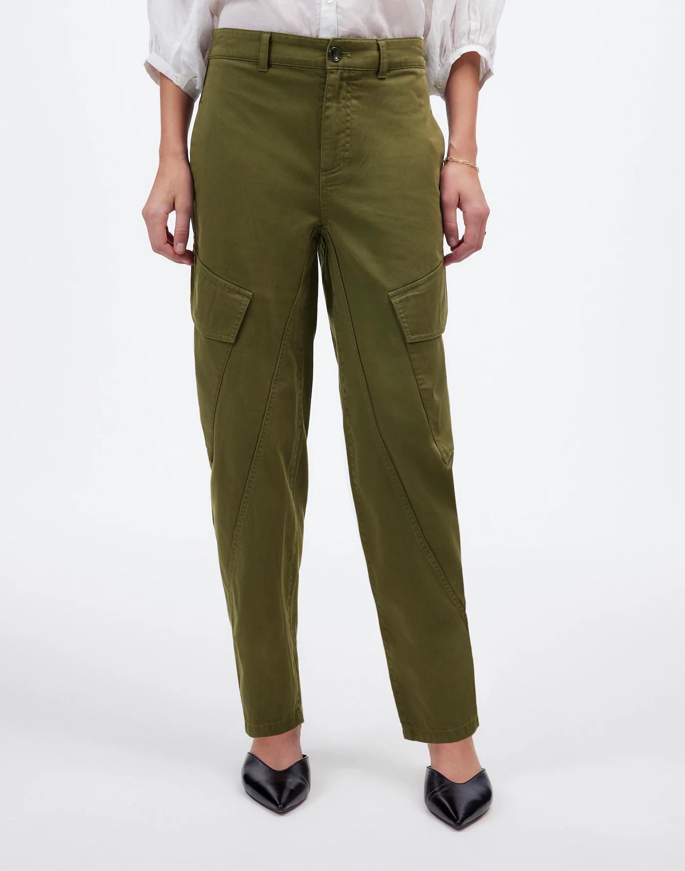 The Tall Barrel-Leg Utility Pant in Garment-Dyed Twill Product Image