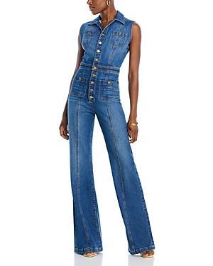 Carly Denim Jumpsuit Product Image