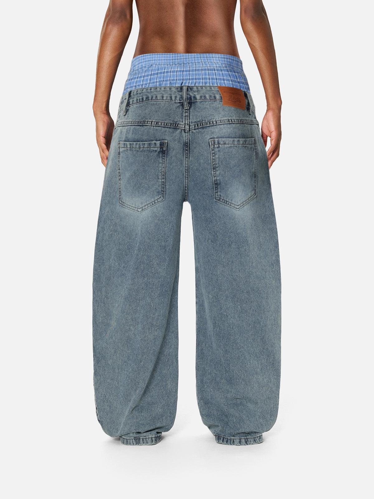 Aelfric Eden Double Waist  Baggy Jeans Product Image