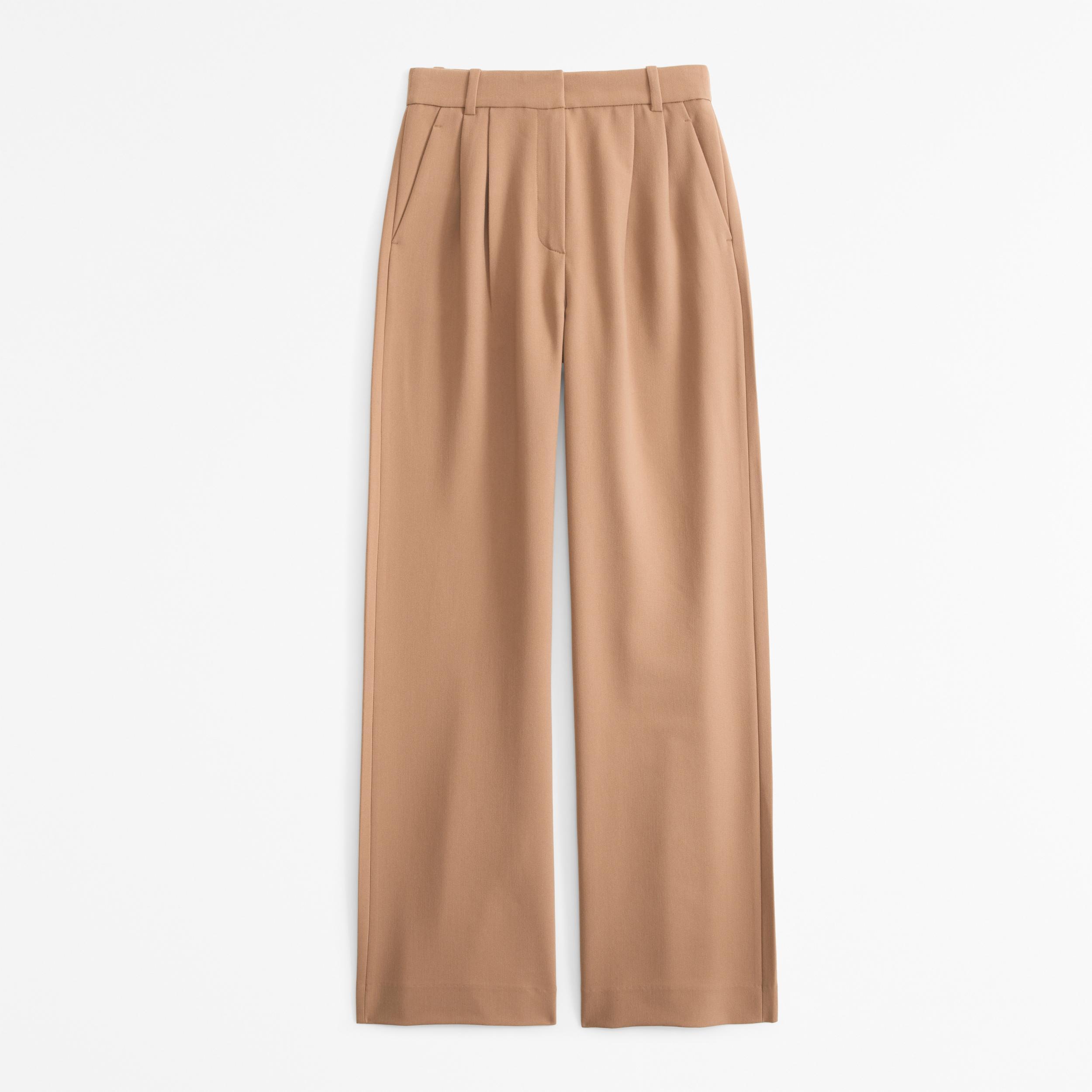 Curve Love A&F Sloane Tailored Wide Leg Pant Product Image