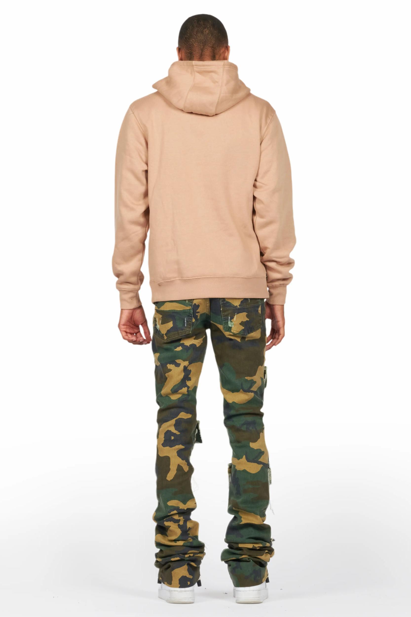 Lake Khaki Hoodie & Petrus Stacked Flare Jean Bundle Male Product Image