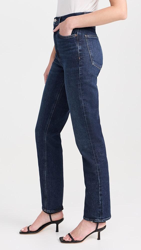 AGOLDE High Rise Stovepipe Jeans | Shopbop Product Image