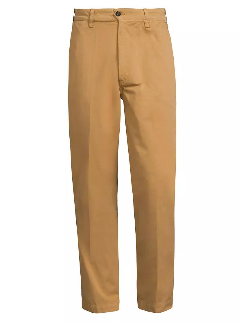 Cotton Flat-Front Chino Pants Product Image