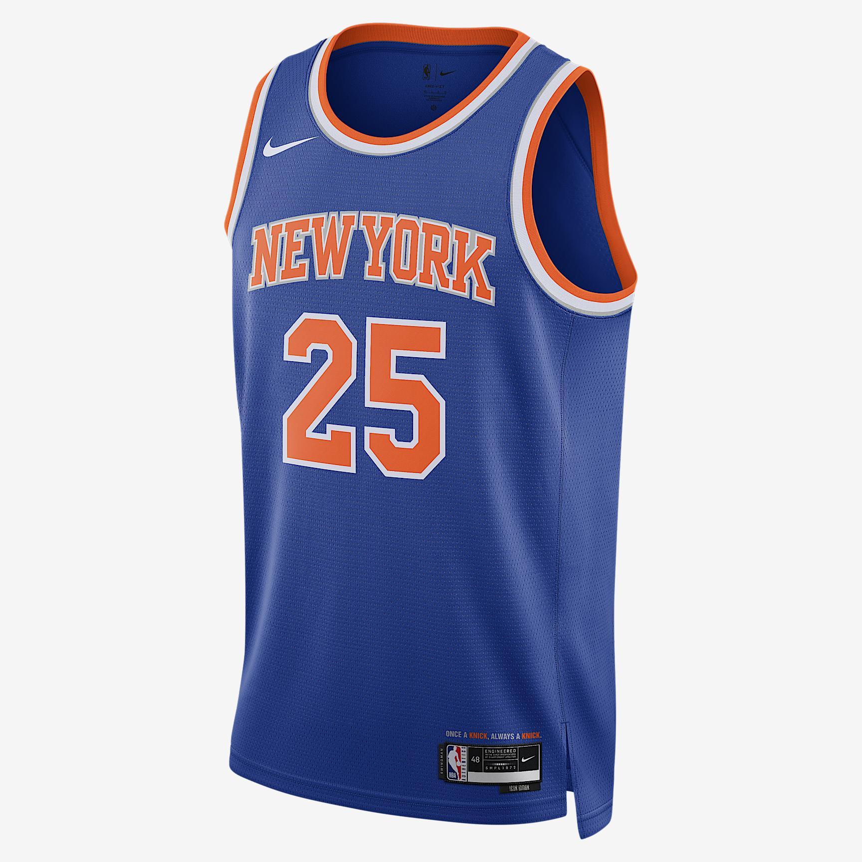 New York Knicks Icon Edition Nike Men's Dri-FIT NBA Swingman Jersey Product Image