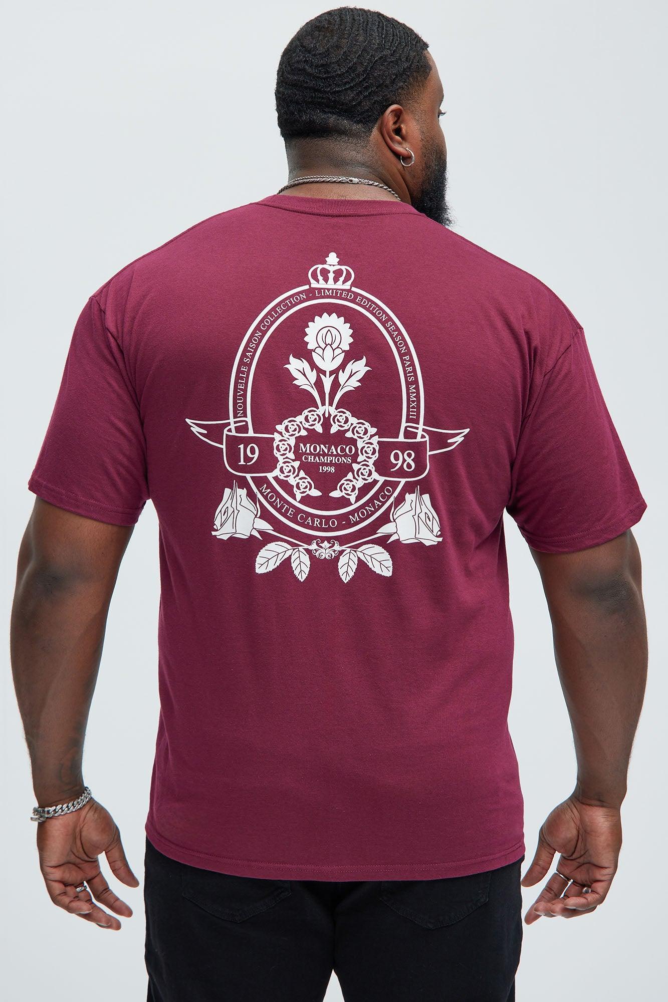 Monte Carlo 1998 Short Sleeve Tee - Burgundy Product Image