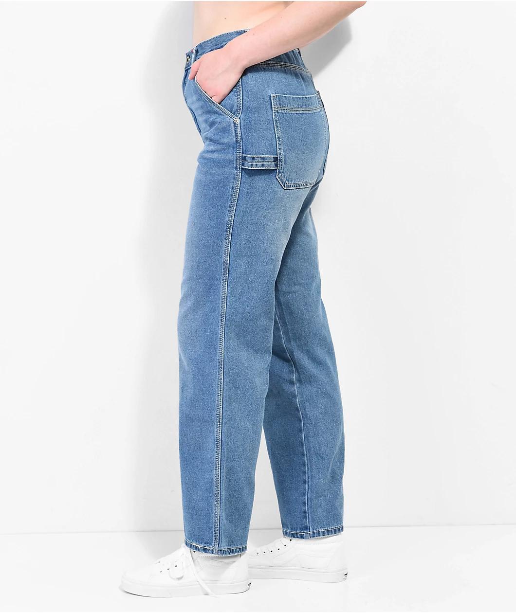 Unionbay Carpenter Work High Rise Blue Jeans Product Image