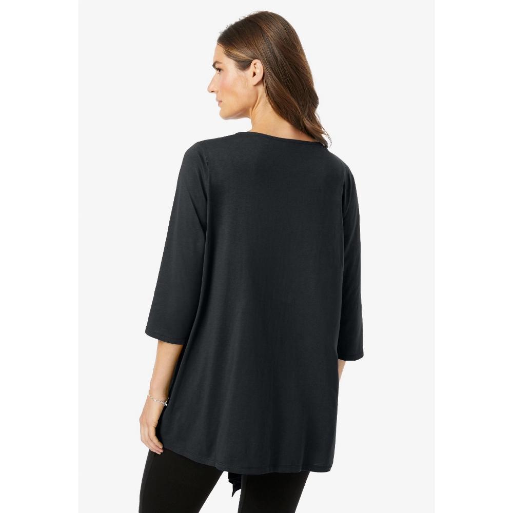 Woman Within Women's Plus Size 7-Day Layered 2-In-1 Tunic Product Image