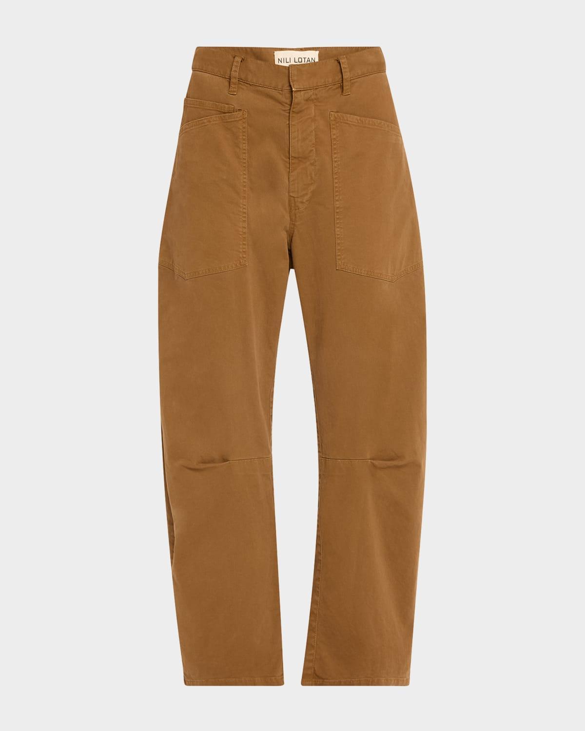 Shon Mid-Rise Cropped Pants Product Image